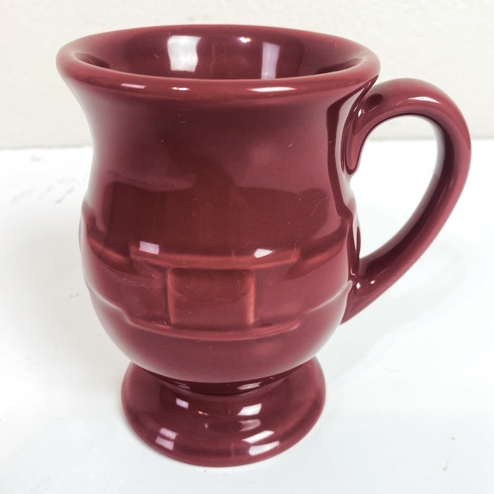 Longaberger Woven Traditions Paprika Pedestal Mug